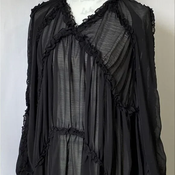 Aurum Chiffon Minidress size 2 - Picture 11 of 11